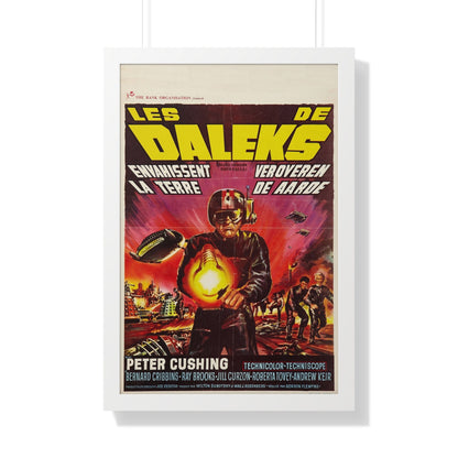 DALEKS INVASION EARTH (BELGIAN) 1966 - Framed Movie Poster-20" x 30"-The Sticker Space