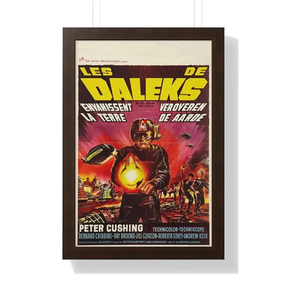 DALEKS INVASION EARTH (BELGIAN) 1966 - Framed Movie Poster - The Sticker Space