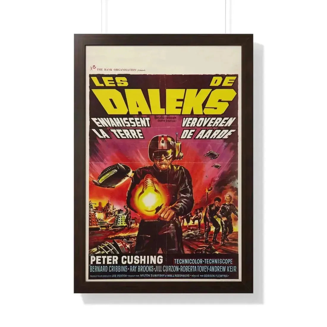 DALEKS INVASION EARTH (BELGIAN) 1966 - Framed Movie Poster - The Sticker Space