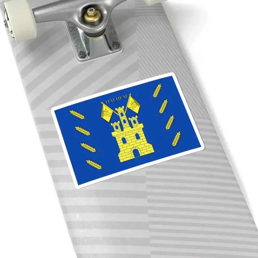 Dalhem vlag (Belgium) STICKER Vinyl Kiss-Cut Decal - The Sticker Space