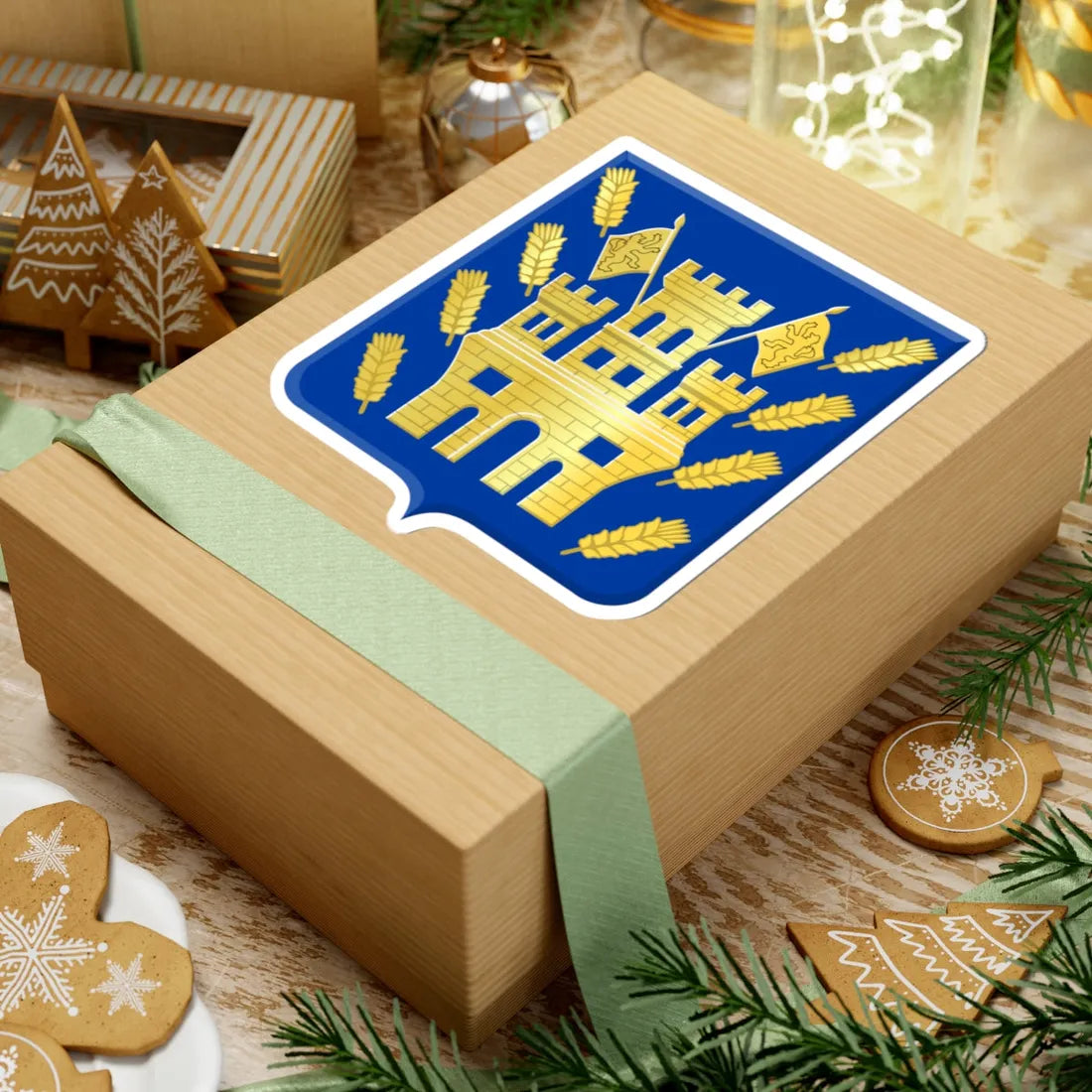 Dalhem wapen (Belgium) (Coat of Arms) STICKER Vinyl Kiss-Cut Decal - The Sticker Space