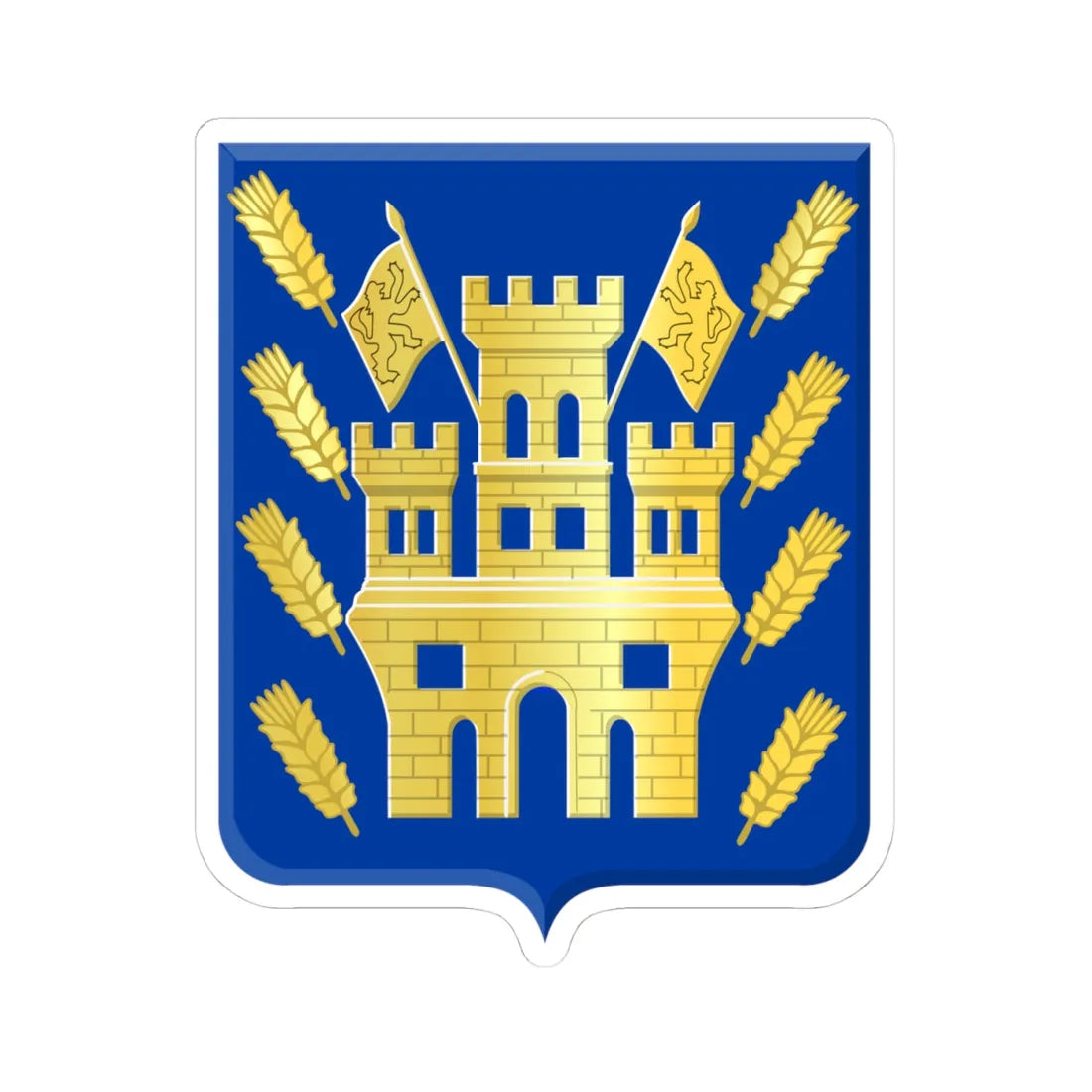 Dalhem wapen (Belgium) (Coat of Arms) STICKER Vinyl Kiss-Cut Decal - The Sticker Space