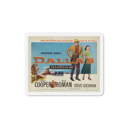 Dallas 1950 Movie Poster Refrigerator Magnet 3 Inch - The Sticker Space