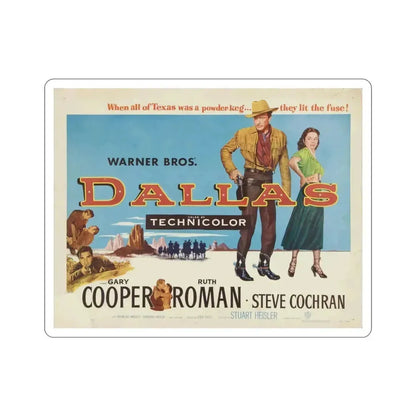 Dallas 1950 Movie Poster STICKER Vinyl Die-Cut Decal 3 Inch - The Sticker Space