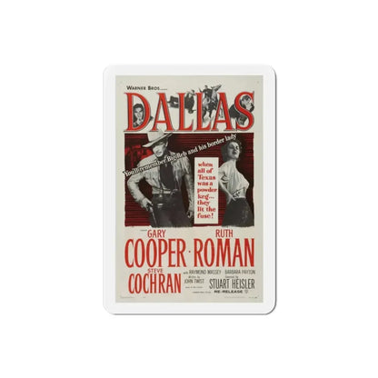 Dallas 1950 v2 Movie Poster Refrigerator Magnet - The Sticker Space