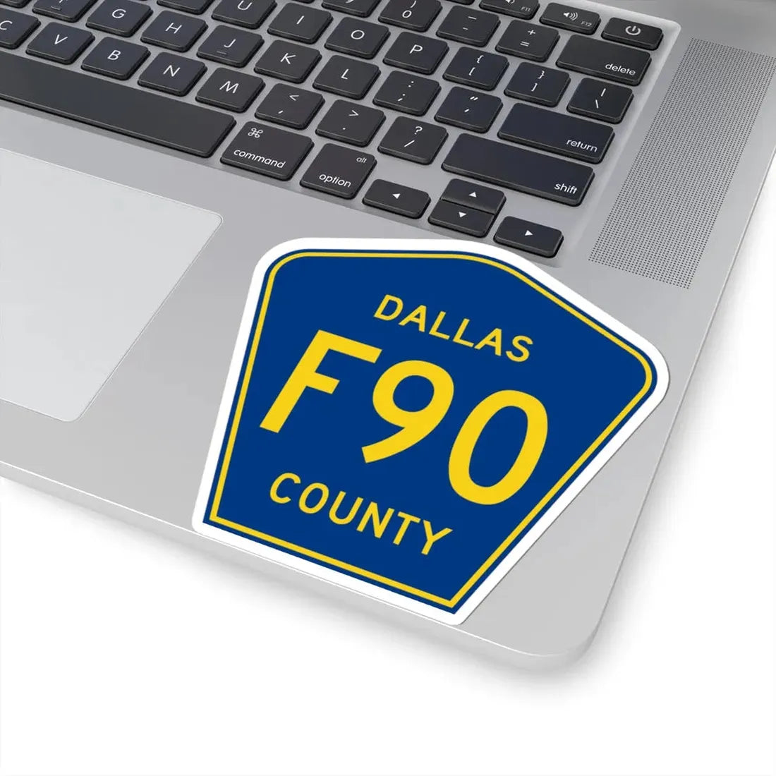 Dallas County Route F90 IA (Iowa) (Road Sign) STICKER Vinyl Kiss-Cut Decal - The Sticker Space