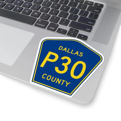 Dallas County Route P30 IA (Iowa) (Road Sign) STICKER Vinyl Kiss-Cut Decal - The Sticker Space