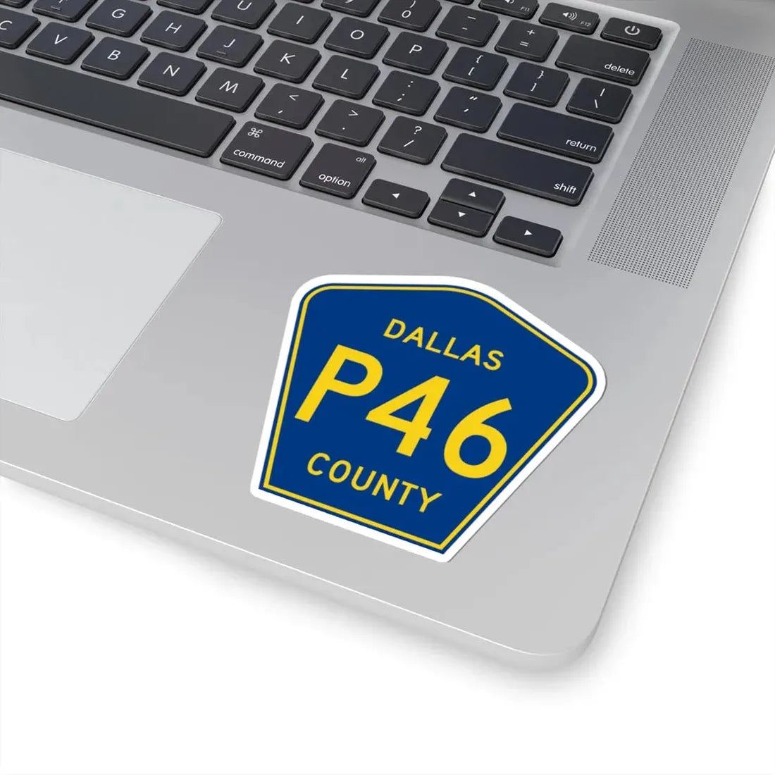 Dallas County Route P46 IA (Iowa) (Road Sign) STICKER Vinyl Kiss-Cut Decal - The Sticker Space