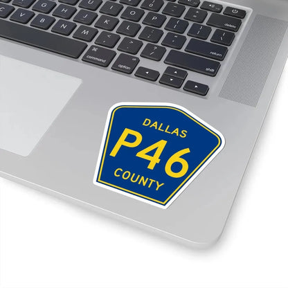 Dallas County Route P46 IA (Iowa) (Road Sign) STICKER Vinyl Kiss-Cut Decal - The Sticker Space