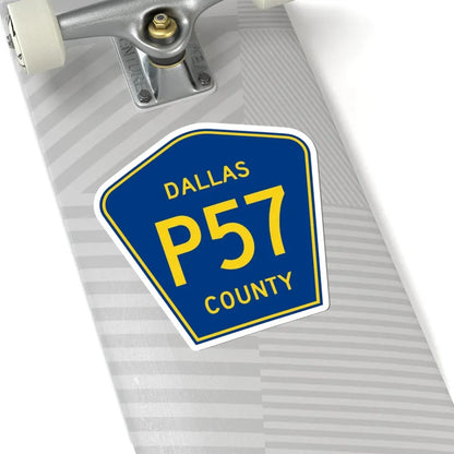 Dallas County Route P57 IA (Iowa) (Road Sign) STICKER Vinyl Kiss-Cut Decal - The Sticker Space