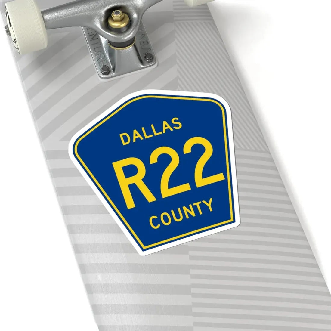 Dallas County Route R22 IA (Iowa) (Road Sign) STICKER Vinyl Kiss-Cut Decal - The Sticker Space
