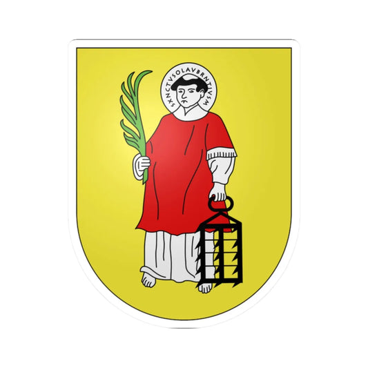 Dallenwil-coat of arms (Switzerland) (Coat of Arms) STICKER Vinyl Kiss-Cut Decal 2 Inch White - The Sticker Space