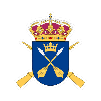 Dalregementet vapen (Sweden) (Coat of Arms) STICKER Vinyl Kiss-Cut Decal 2 Inch White - The Sticker Space