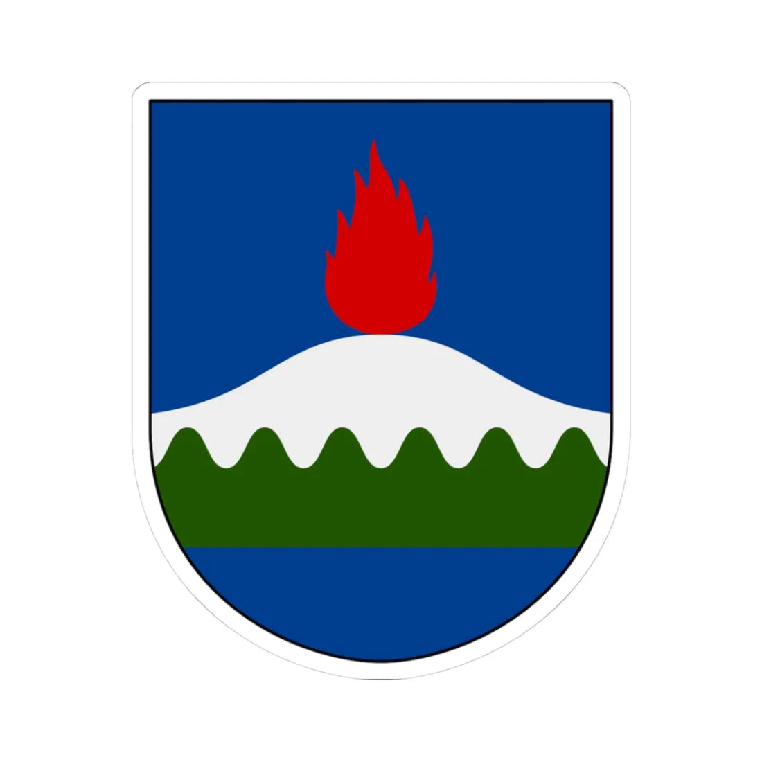 Dals-Ed vapen (Sweden) (Coat of Arms) STICKER Vinyl Kiss-Cut Decal 3 Inch White - The Sticker Space