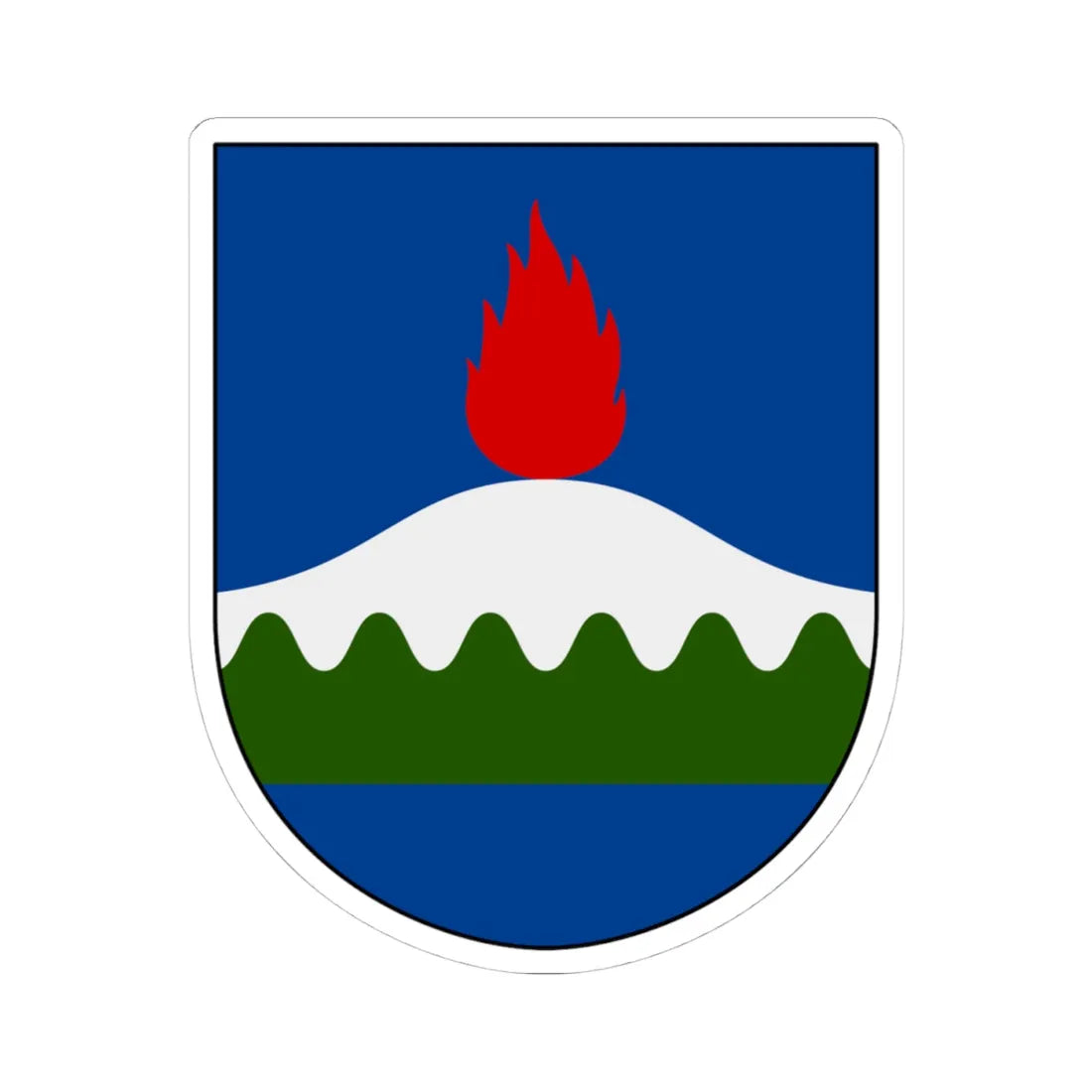 Dals-Ed vapen (Sweden) (Coat of Arms) STICKER Vinyl Kiss-Cut Decal 4 Inch White - The Sticker Space