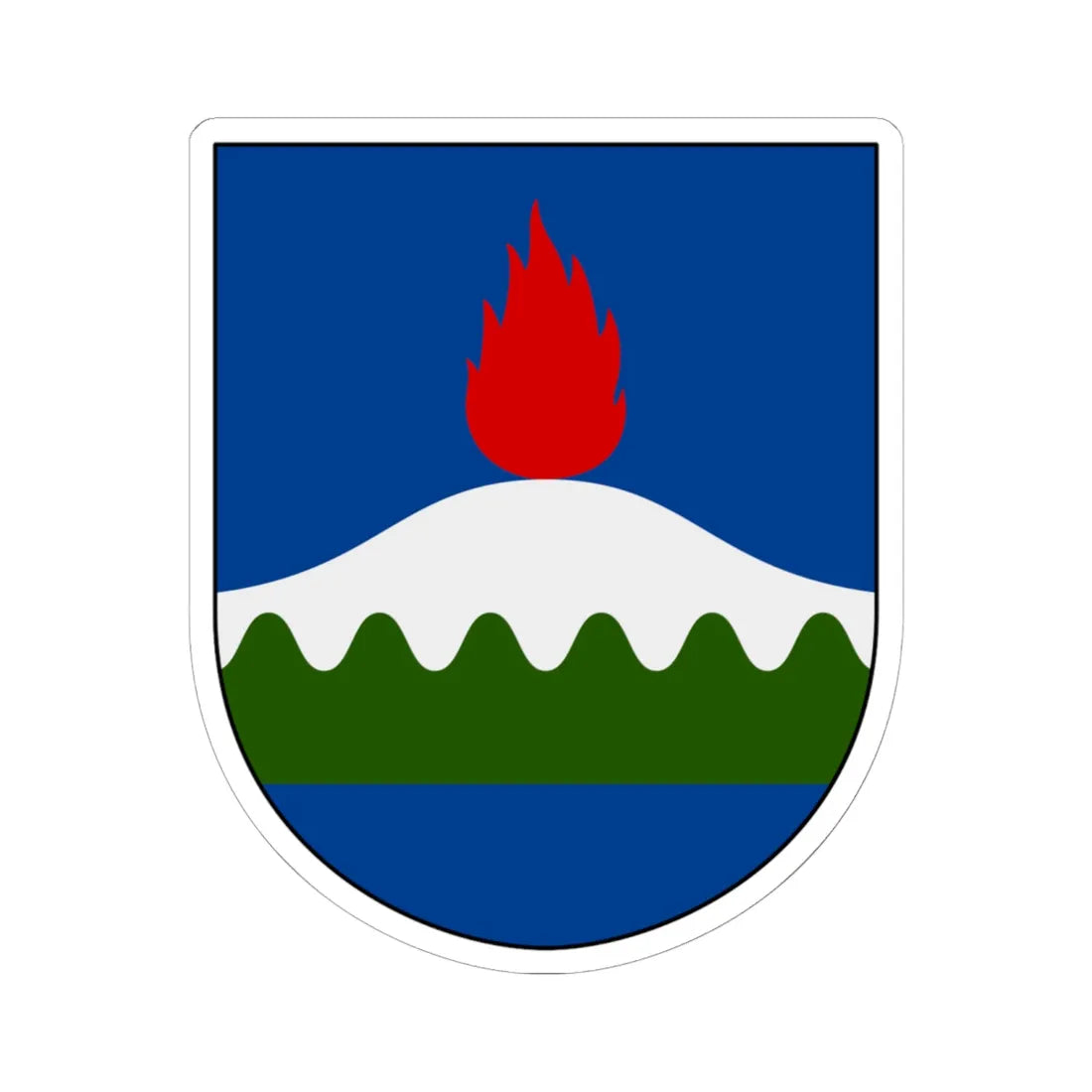 Dals-Ed vapen (Sweden) (Coat of Arms) STICKER Vinyl Kiss-Cut Decal 6 Inch White - The Sticker Space