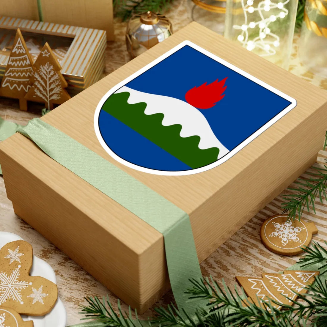 Dals-Ed vapen (Sweden) (Coat of Arms) STICKER Vinyl Kiss-Cut Decal - The Sticker Space