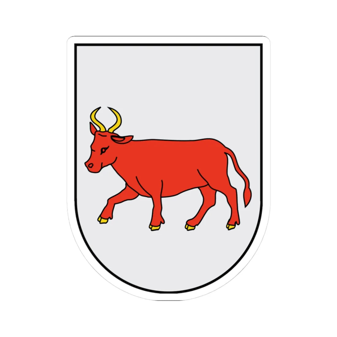 DalslandCoA (Sweden) (Coat of Arms) STICKER Vinyl Kiss-Cut Decal 3 Inch White - The Sticker Space