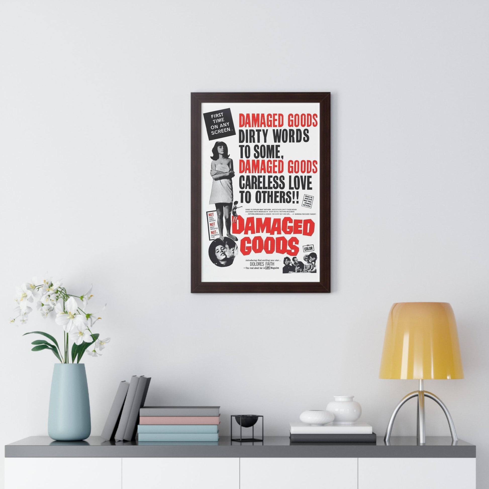 DAMAGED GOODS 1961 - Framed Movie Poster-The Sticker Space