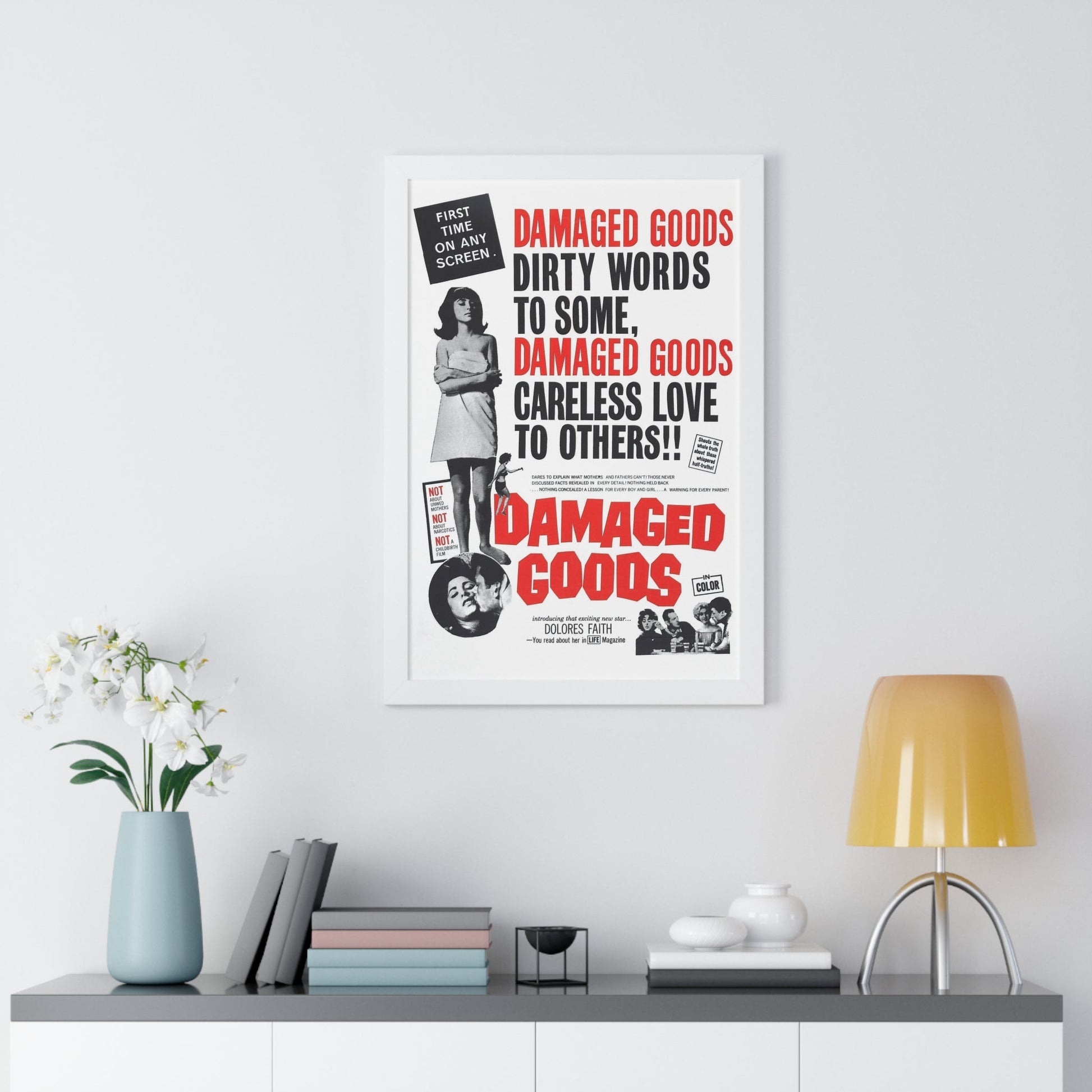 DAMAGED GOODS 1961 - Framed Movie Poster-The Sticker Space