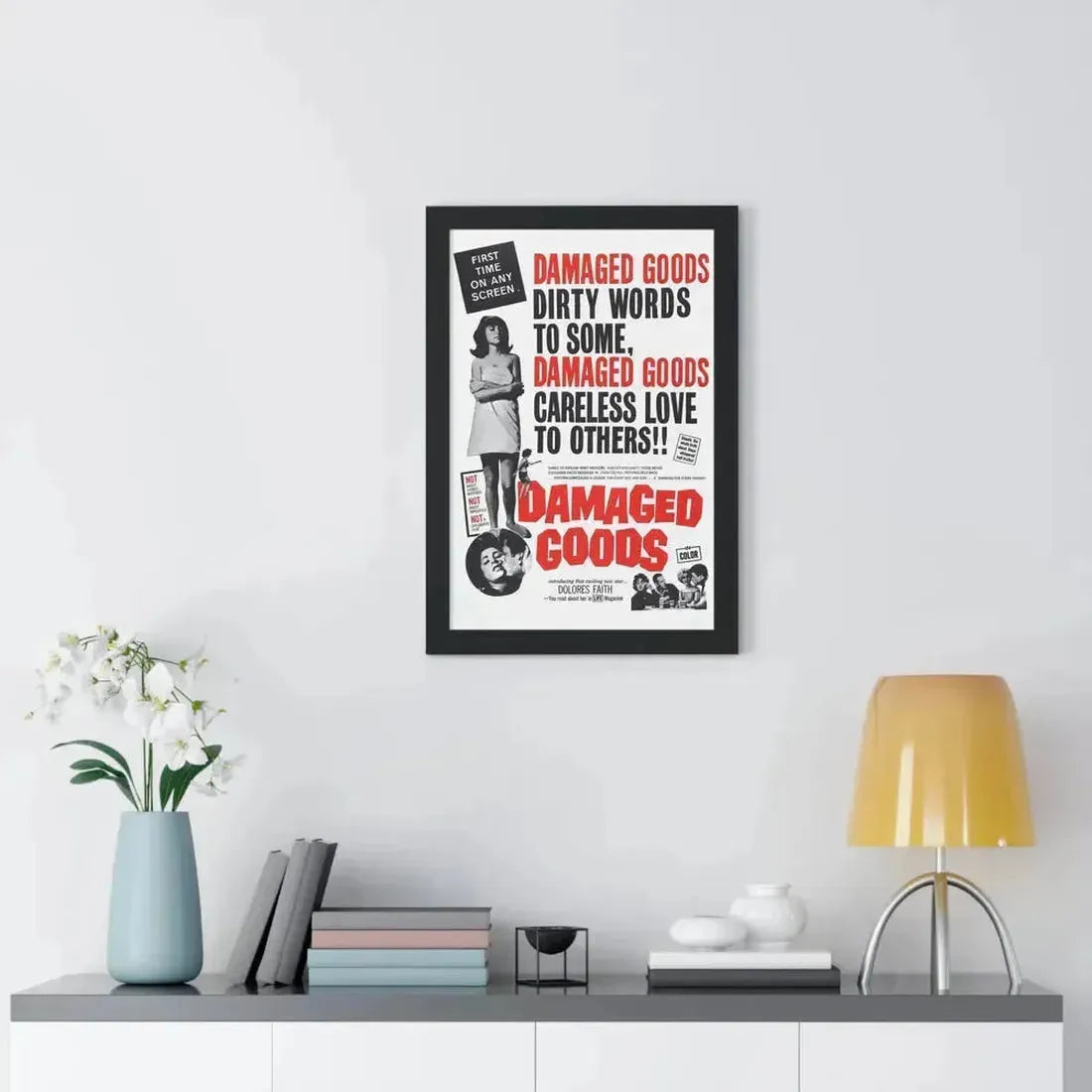 DAMAGED GOODS 1961 - Framed Movie Poster - The Sticker Space