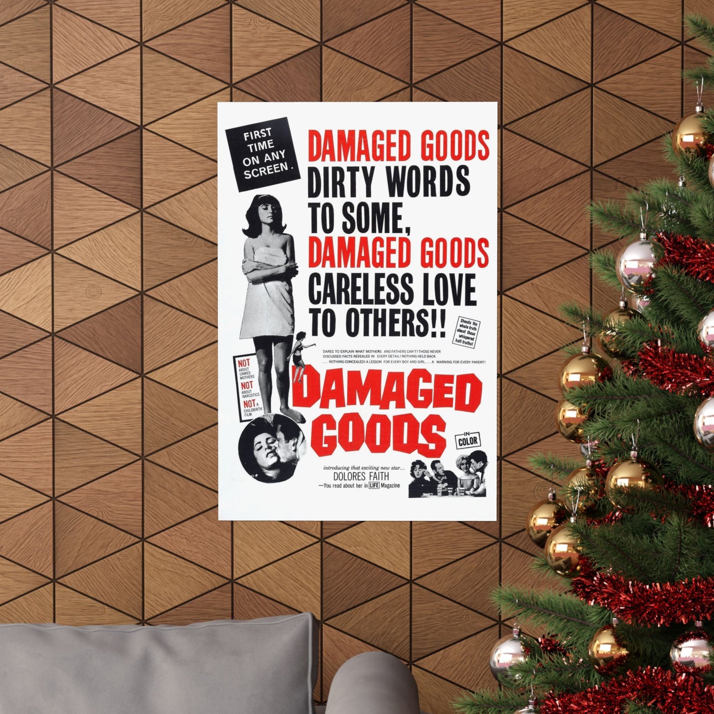 DAMAGED GOODS 1961 - Paper Movie Poster-The Sticker Space