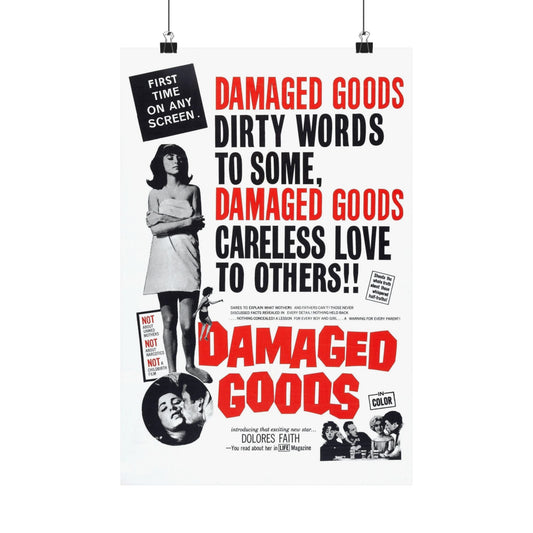 DAMAGED GOODS 1961 - Paper Movie Poster-12″ x 18″-The Sticker Space