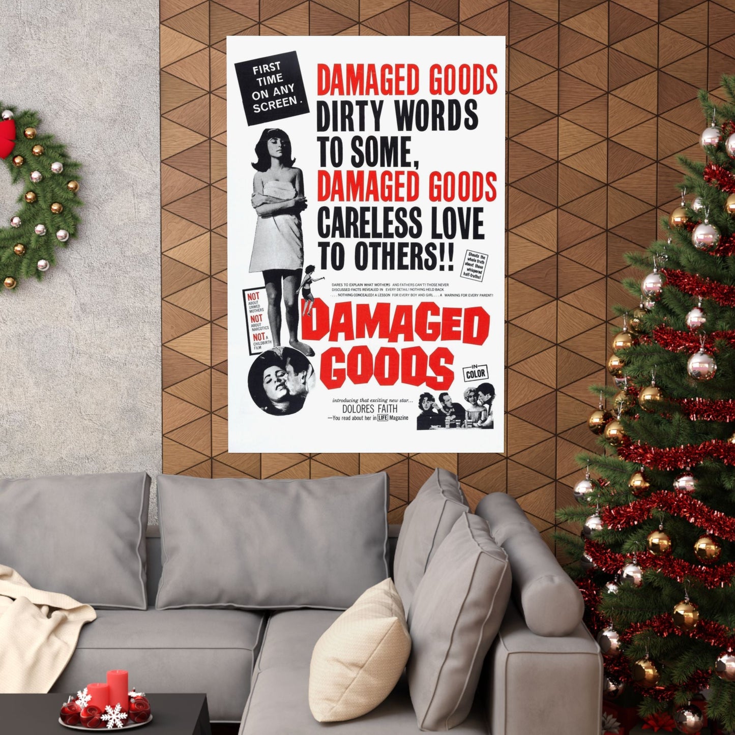 DAMAGED GOODS 1961 - Paper Movie Poster-The Sticker Space