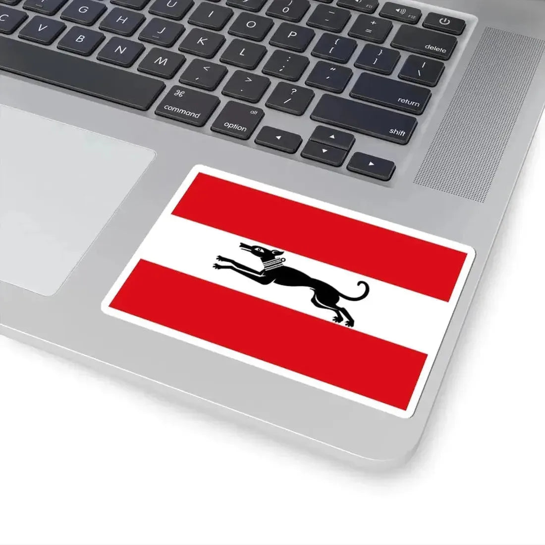 Damme vlag (Belgium) STICKER Vinyl Kiss-Cut Decal - The Sticker Space