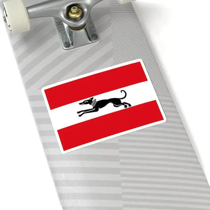 Damme vlag (Belgium) STICKER Vinyl Kiss-Cut Decal - The Sticker Space