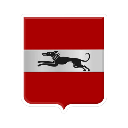 Damme wapen (Belgium) (Coat of Arms) STICKER Vinyl Kiss-Cut Decal 4 Inch White - The Sticker Space