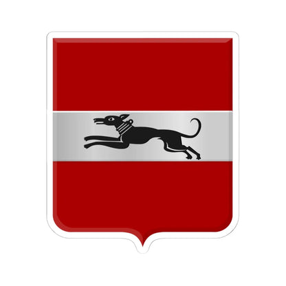 Damme wapen (Belgium) (Coat of Arms) STICKER Vinyl Kiss-Cut Decal 6 Inch White - The Sticker Space