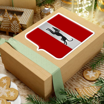 Damme wapen (Belgium) (Coat of Arms) STICKER Vinyl Kiss-Cut Decal - The Sticker Space