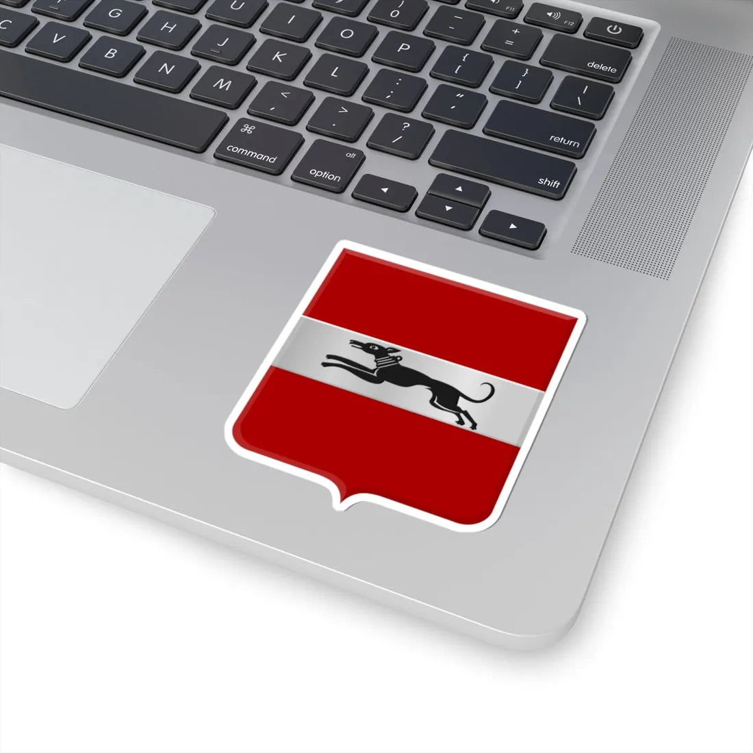 Damme wapen (Belgium) (Coat of Arms) STICKER Vinyl Kiss-Cut Decal - The Sticker Space