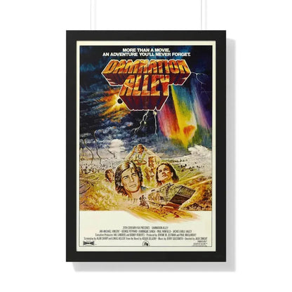 DAMNATION ALLEY 1977 - Framed Movie Poster 20" x 30" Black - The Sticker Space