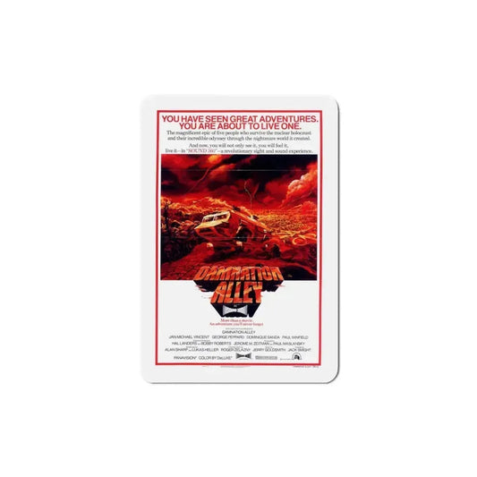 Damnation Alley 1977 Movie Poster Refrigerator Magnet 4 Inch - The Sticker Space