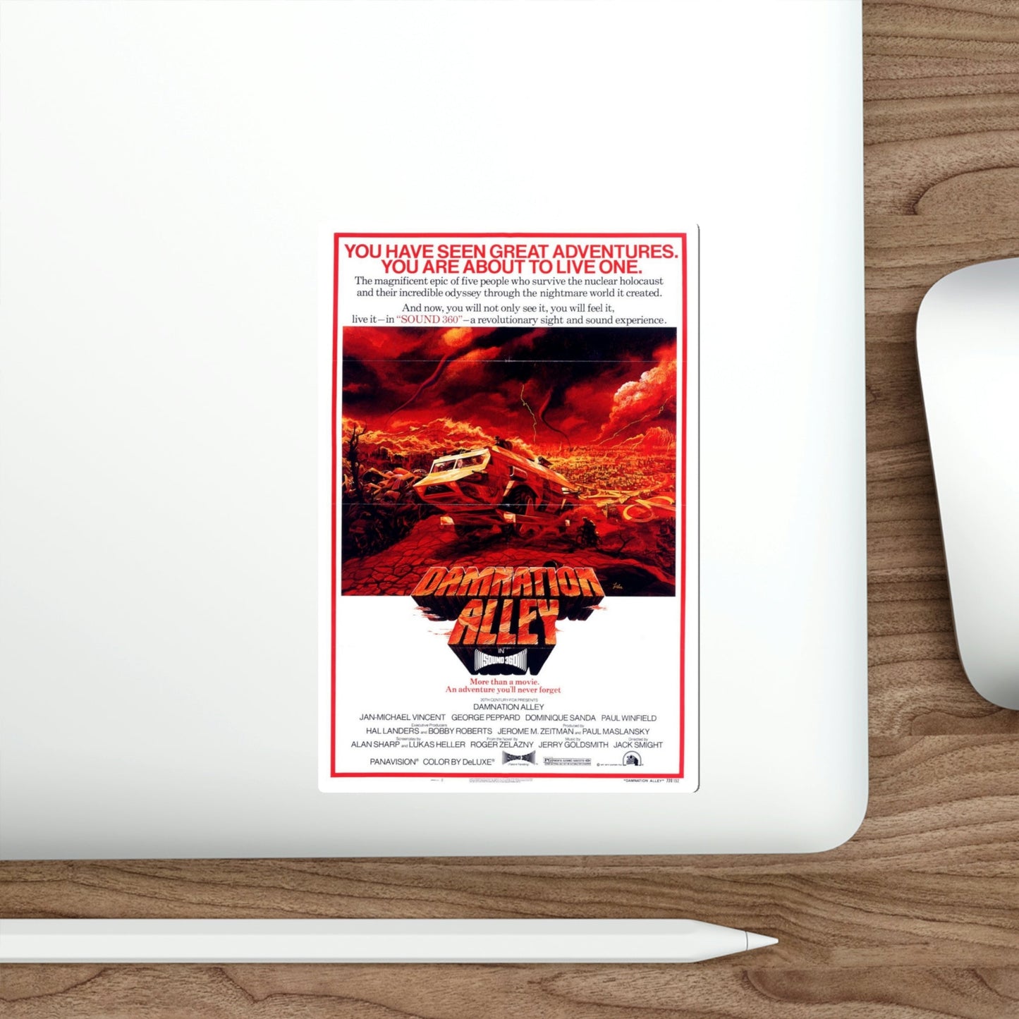 Damnation Alley 1977 Movie Poster STICKER Vinyl Die-Cut Decal-The Sticker Space