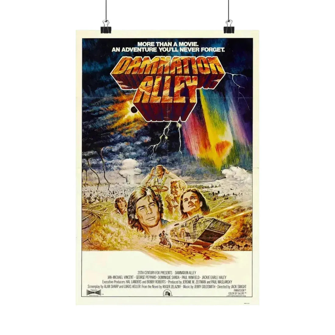 DAMNATION ALLEY 1977 - Paper Movie Poster 12″ x 18″ Matte - The Sticker Space