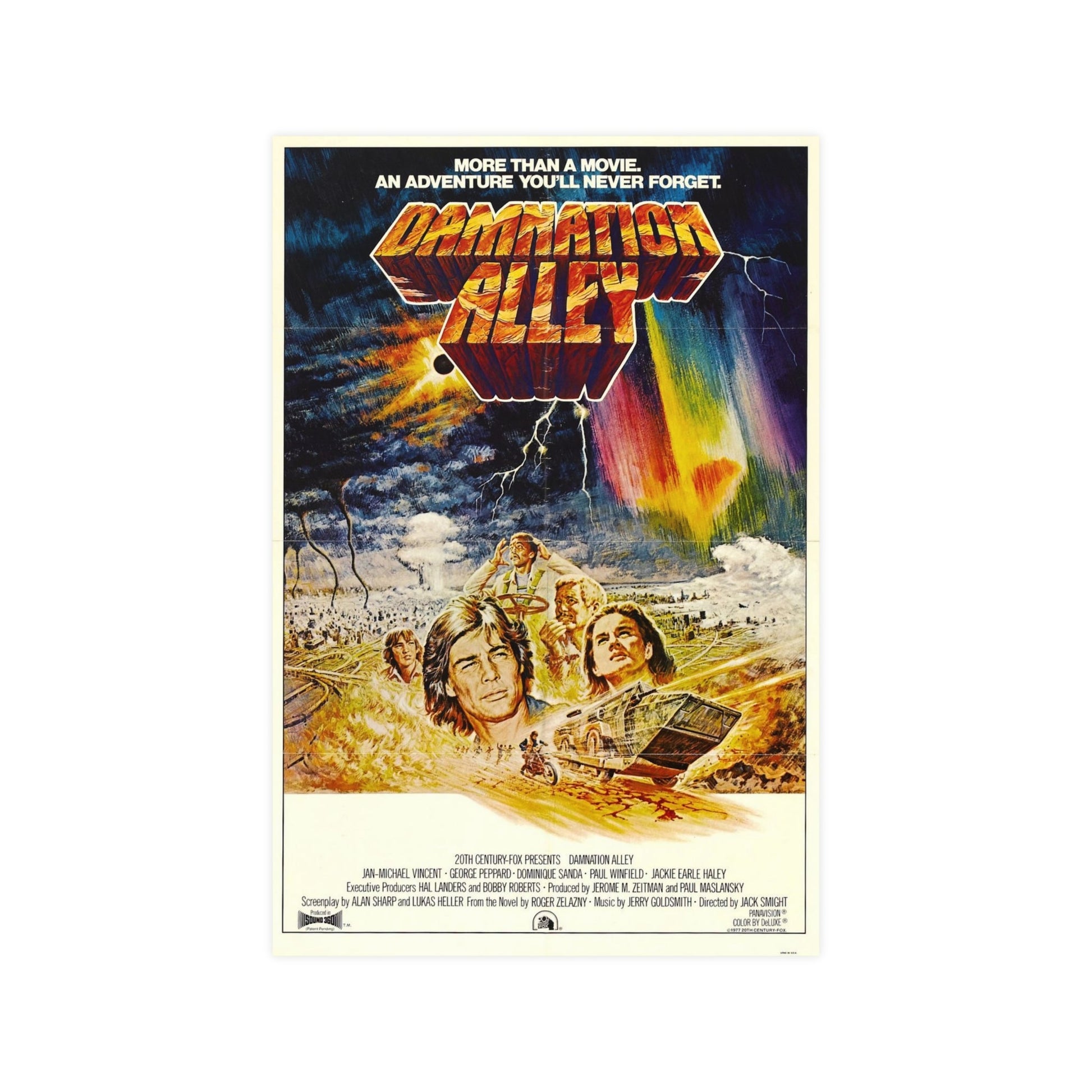 DAMNATION ALLEY 1977 - Paper Movie Poster-12″ x 18″ (Vertical)-The Sticker Space