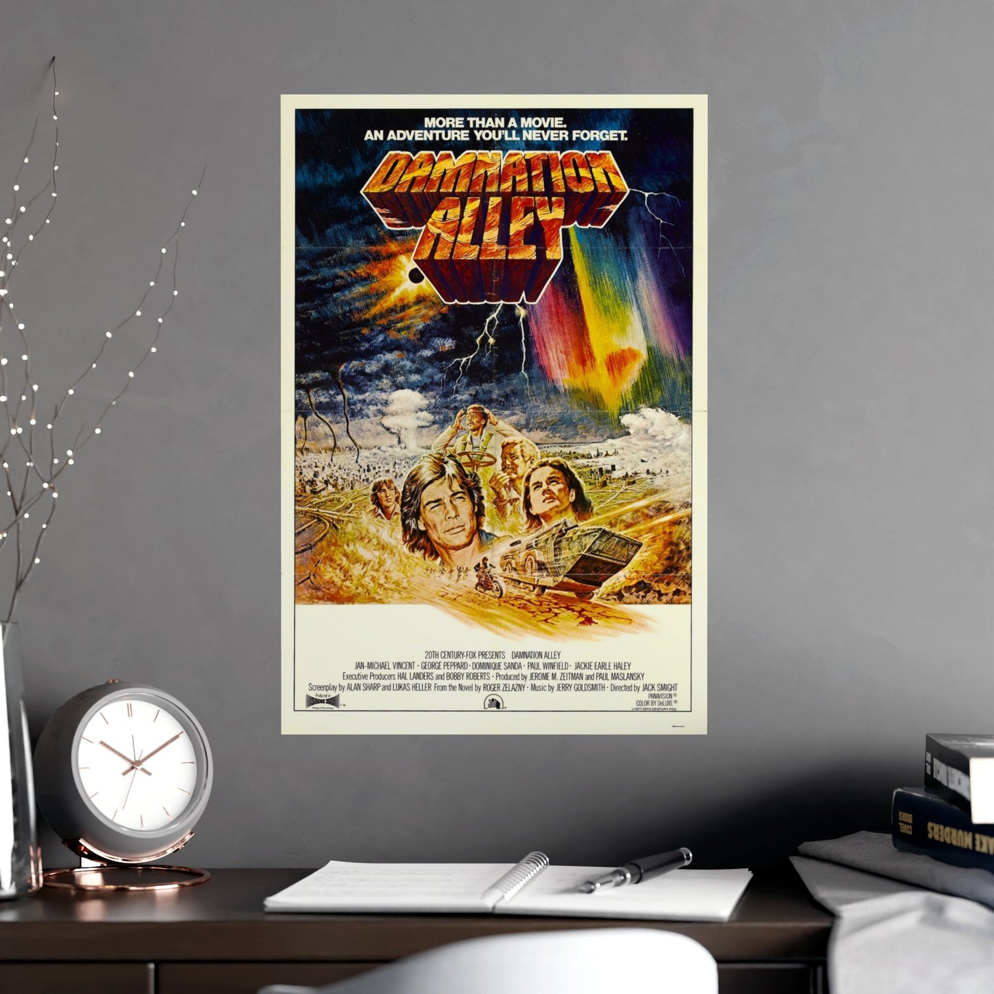 DAMNATION ALLEY 1977 - Paper Movie Poster-The Sticker Space