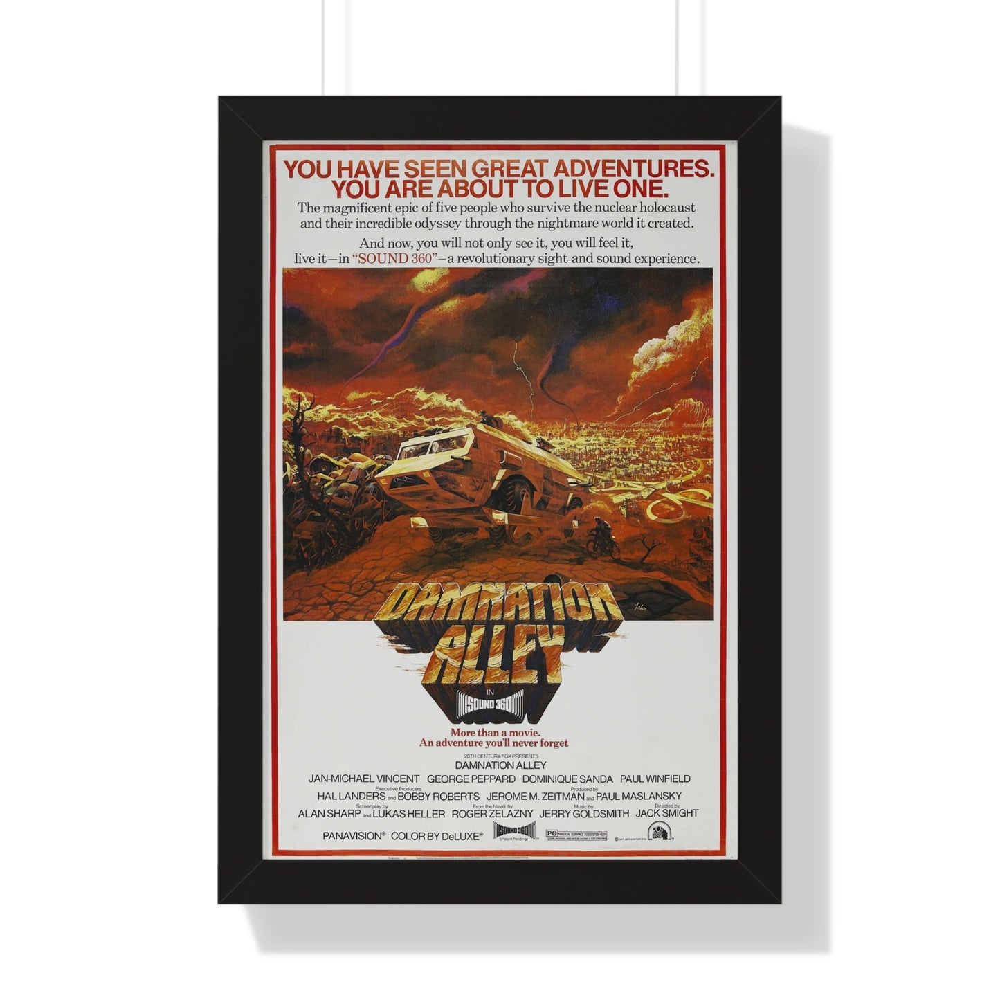 DAMNATION ALLEY (2) 1977 - Framed Movie Poster-16″ x 24″-The Sticker Space