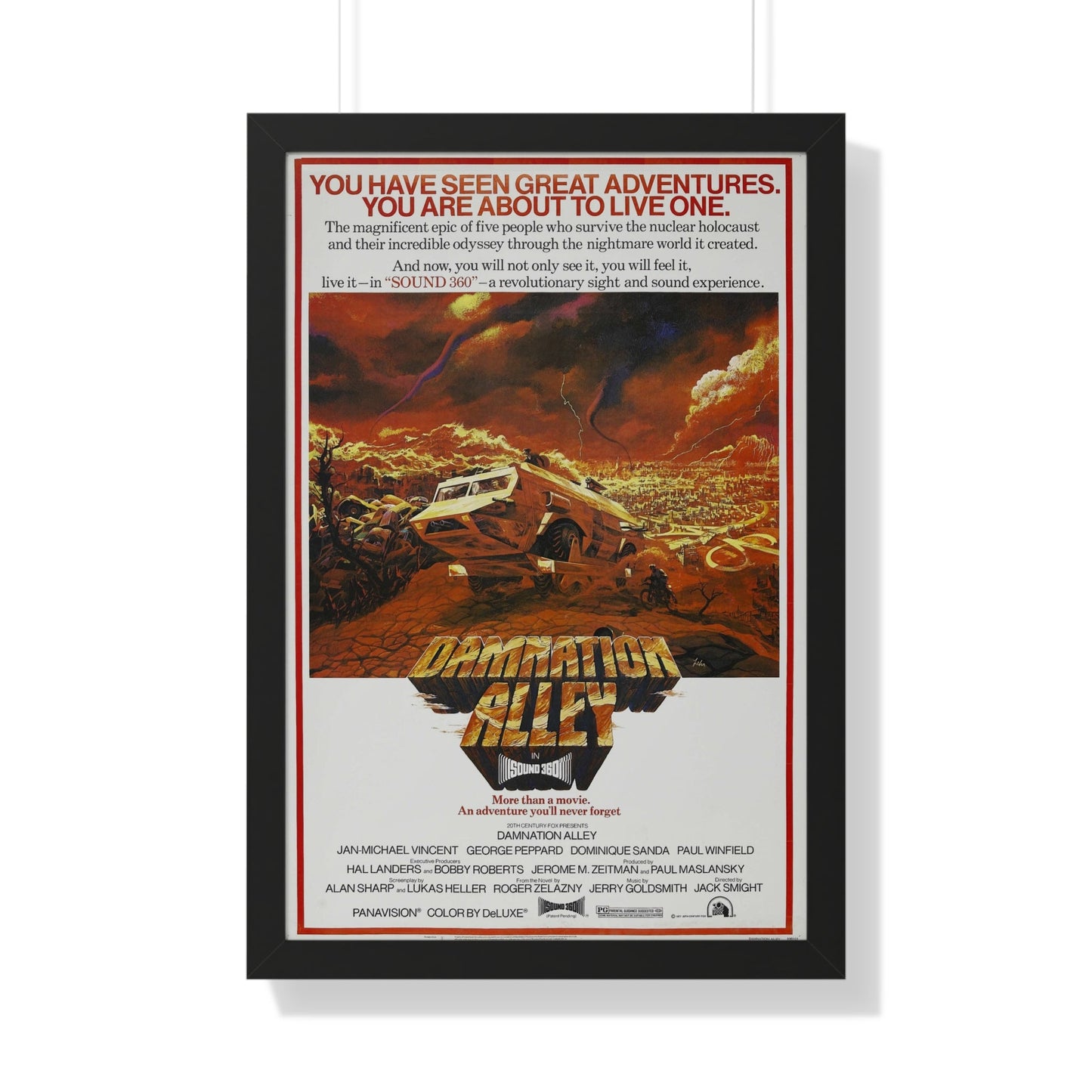 DAMNATION ALLEY (2) 1977 - Framed Movie Poster-20" x 30"-The Sticker Space