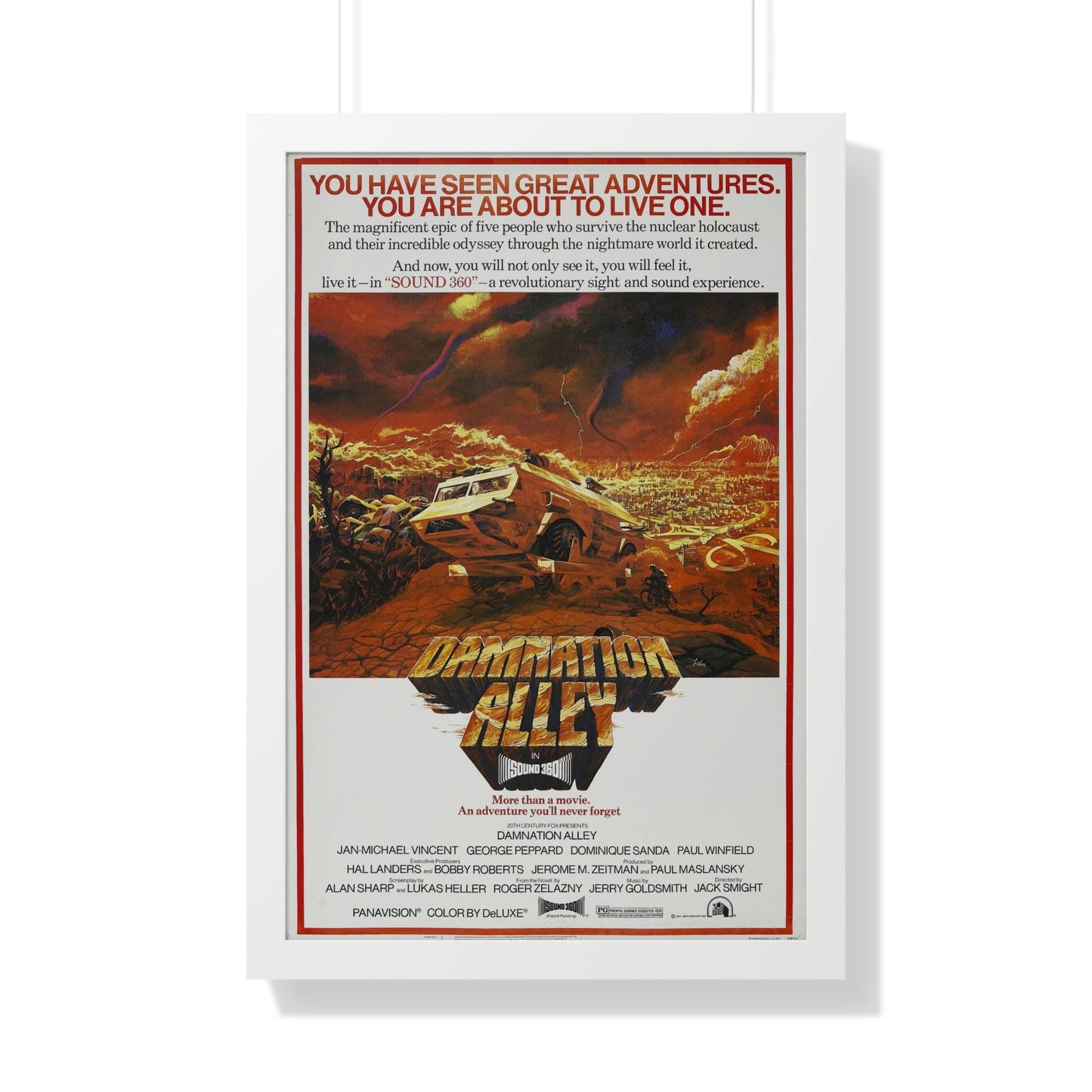 DAMNATION ALLEY (2) 1977 - Framed Movie Poster-20" x 30"-The Sticker Space