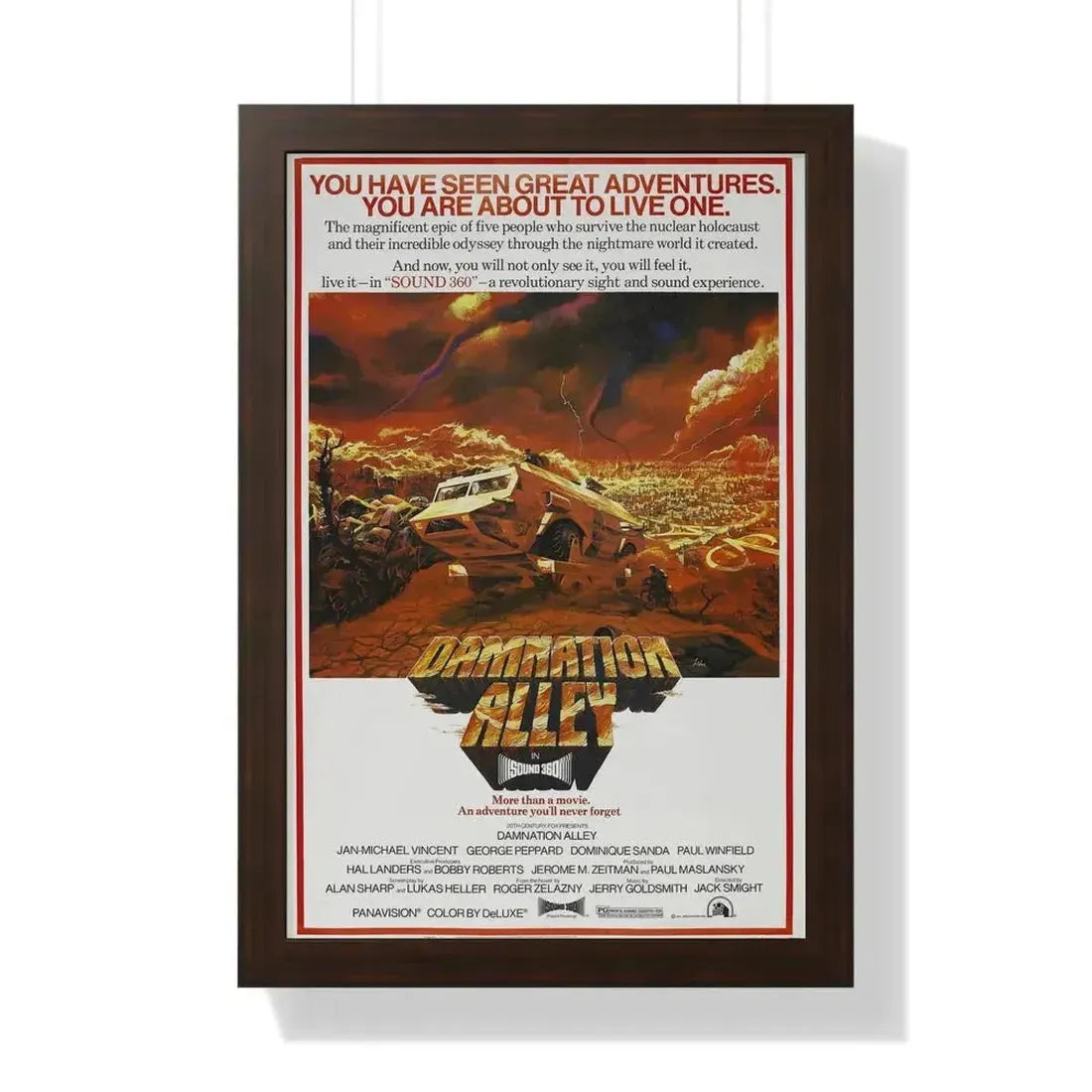 DAMNATION ALLEY (2) 1977 - Framed Movie Poster - The Sticker Space