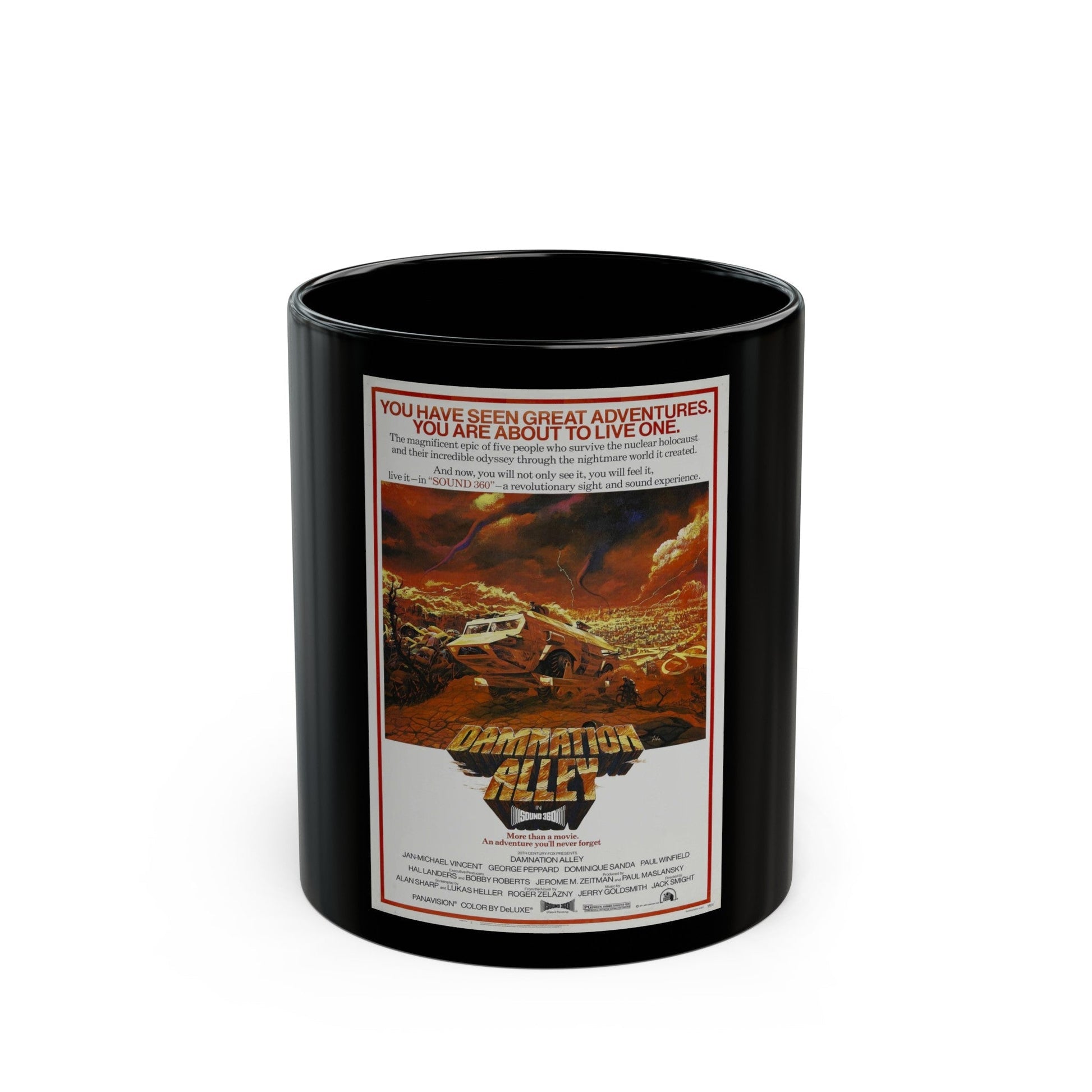 DAMNATION ALLEY (2) 1977 Movie Poster - Black Coffee Mug-11oz-The Sticker Space