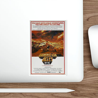 DAMNATION ALLEY (2) 1977 Movie Poster STICKER Vinyl Die-Cut Decal-The Sticker Space