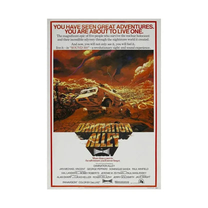DAMNATION ALLEY (2) 1977 - Paper Movie Poster - The Sticker Space