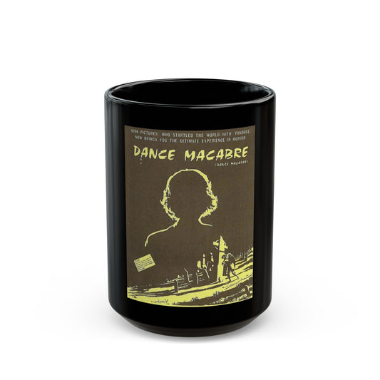 DANCE MACABRE 1986 Movie Poster - Black Coffee Mug-15oz-The Sticker Space