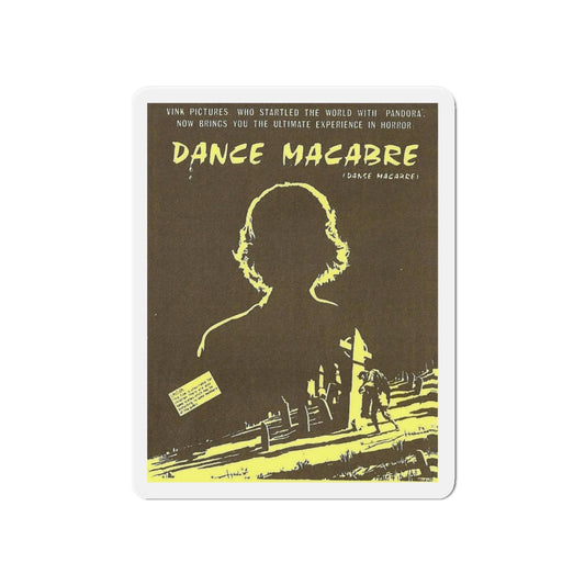 DANCE MACABRE 1986 Movie Poster - Die-Cut Magnet-6 × 6"-The Sticker Space