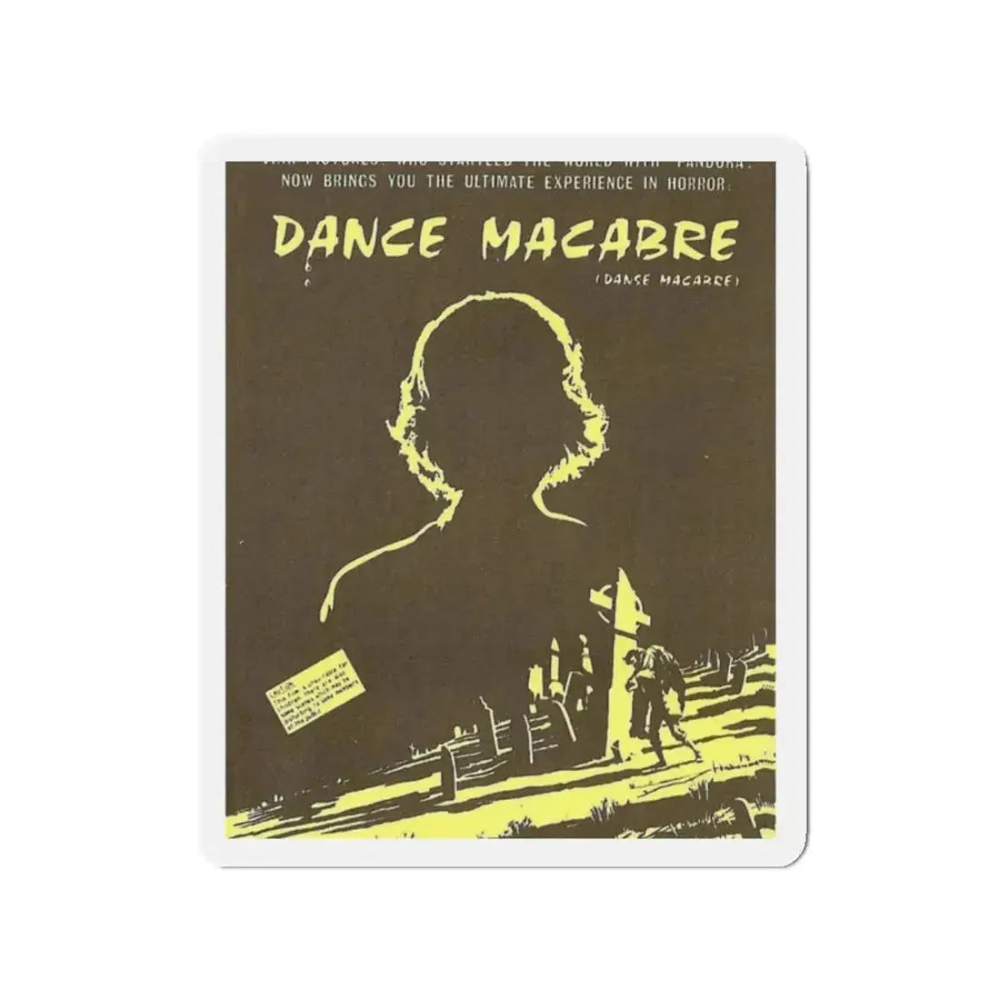 DANCE MACABRE 1986 Movie Poster - Refrigerator Magnet 2 Inch - The Sticker Space
